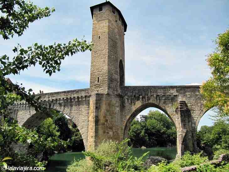 puente, viejo, orthez, francia