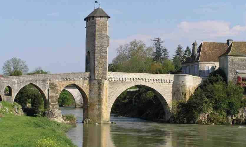 orthez, le, pont, vieux